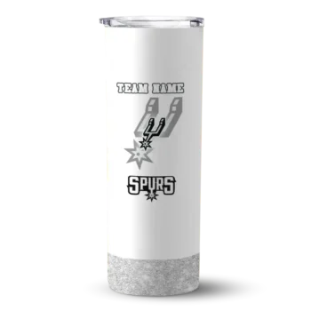 customized san antonio spurs starburst tiles silver skinny tumbler best selling 1.webp