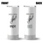 customized san antonio spurs starburst tiles silver skinny tumbler best selling 1.webp
