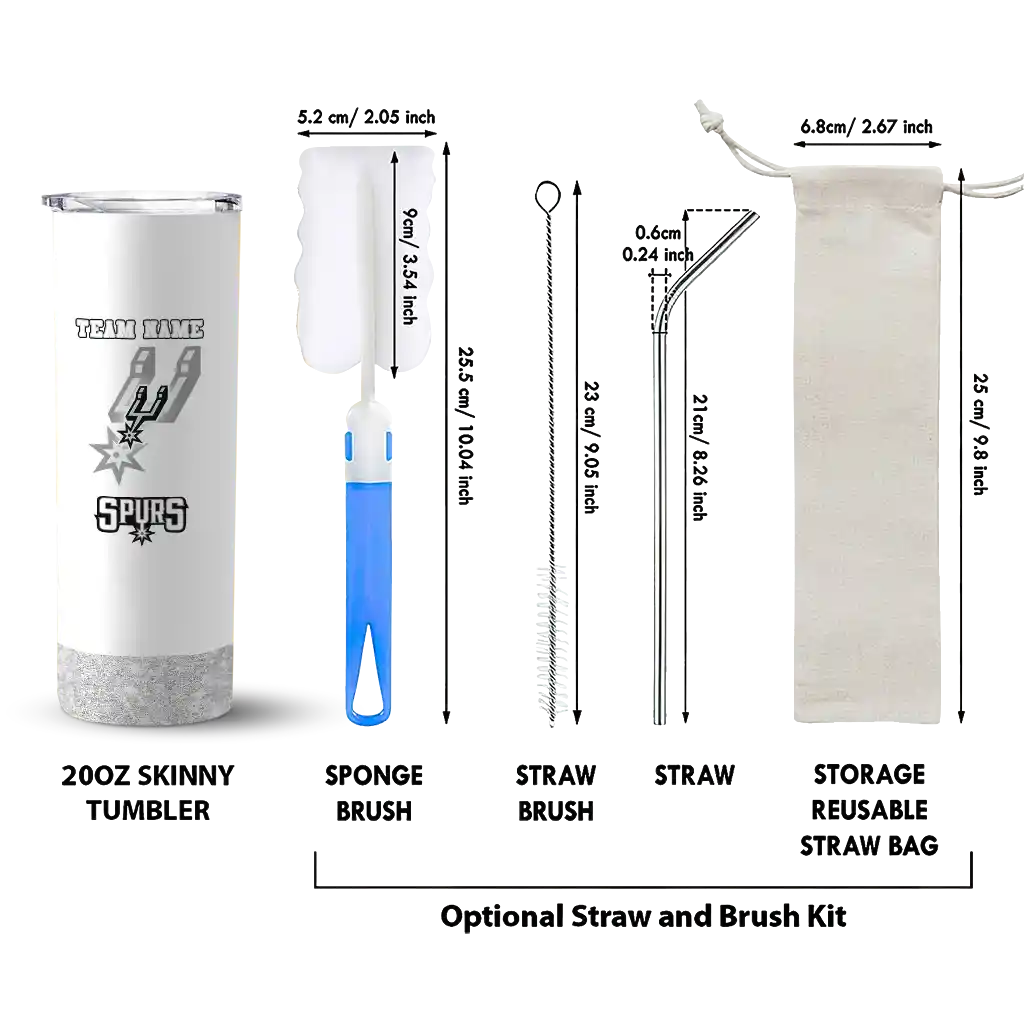 customized san antonio spurs starburst tiles silver skinny tumbler new arrival.webp customized san antonio spurs starburst tiles silver skinny tumbler new arrival.webp