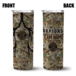 customized toronto raptors antler flow camo skinny tumbler best selling 1.webp
