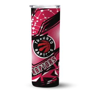 customized toronto raptors helmet clash red skinny tumbler best selling 1.webp