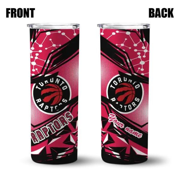 customized toronto raptors helmet clash red skinny tumbler fashion forward.webp