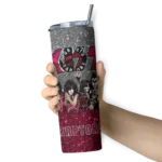 customized toronto raptors kiss band black skinny tumbler best selling 1.webp
