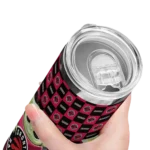 customized toronto raptors yoda cozy red black skinny tumbler best selling 1.webp