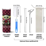 customized toronto raptors yoda cozy red black skinny tumbler best selling 1.webp