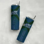 customized utah jazz camo texture navy skinny tumbler best selling 1.webp