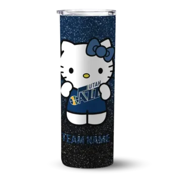 customized utah jazz hello kitty navy black skinny tumbler best selling 1.webp