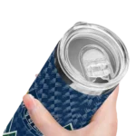 customized utah jazz monogram burst navy white skinny tumbler best selling 1.webp