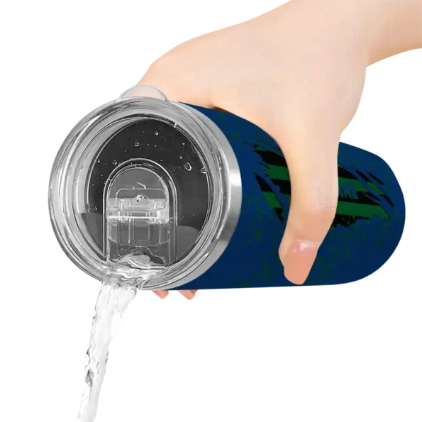 customized utah jazz star pop navy black skinny tumbler latest model.webp