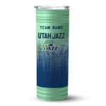 customized utah jazz swirl texture navy skinny tumbler best selling 1.webp