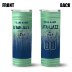 customized utah jazz swirl texture navy skinny tumbler best selling 1.webp