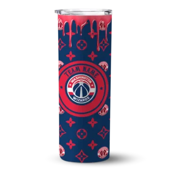 customized washington wizards camo streak blue skinny tumbler best selling 1.webp