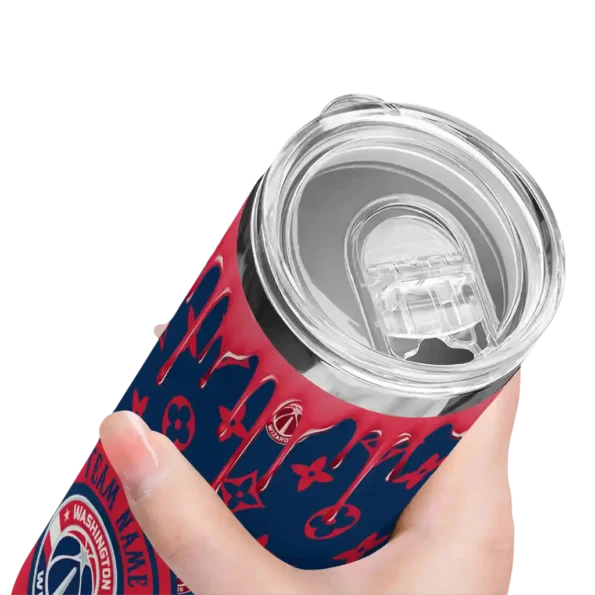 customized washington wizards camo streak blue skinny tumbler high quality.webp