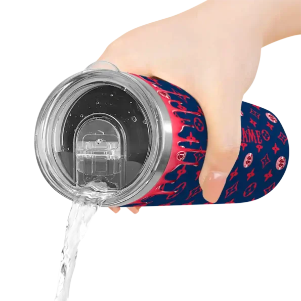 customized washington wizards camo streak blue skinny tumbler latest model.webp