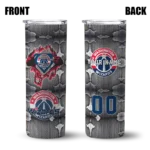 customized washington wizards chevron v blue gray skinny tumbler best selling 1.webp