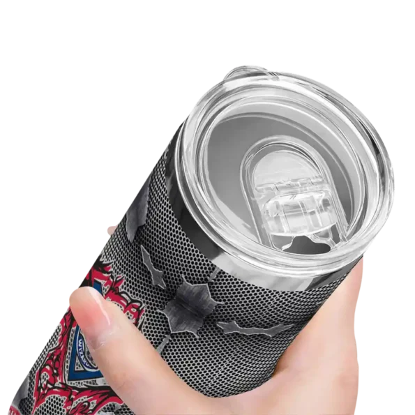 customized washington wizards chevron v blue gray skinny tumbler high quality.webp