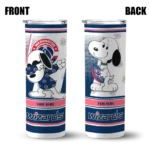 customized washington wizards snoopy dog blue white skinny tumbler best selling 1.webp