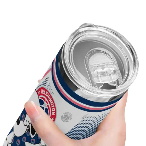 customized washington wizards snoopy dog blue white skinny tumbler high quality.webp