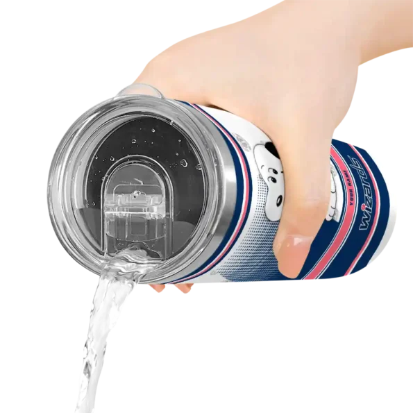 customized washington wizards snoopy dog blue white skinny tumbler latest model.webp