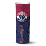 customized washington wizards spiral burst print blue skinny tumbler best selling 1.webp