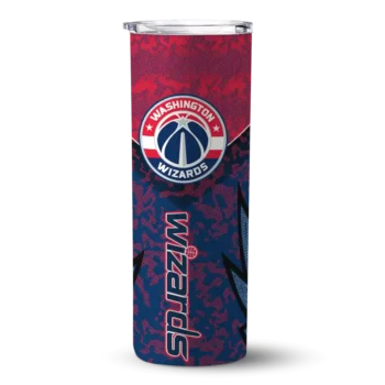 customized washington wizards spiral burst print blue skinny tumbler best selling 1.webp