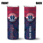 customized washington wizards spiral burst print blue skinny tumbler best selling 1.webp