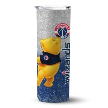 customized washington wizards winnie the pooh blue gray skinny tumbler best selling 1.webp