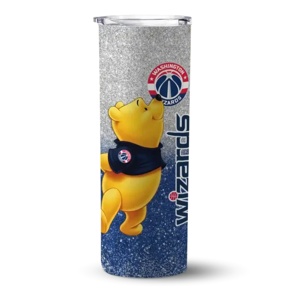 customized washington wizards winnie the pooh blue gray skinny tumbler best selling 1.webp