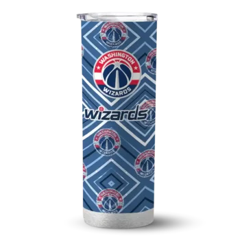 customized washington wizards zipper leopard blue skinny tumbler best selling 1.webp