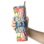 dallas mavericks flower cluster skinny tumbler best selling 1.webp