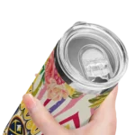 denver nuggets flower cluster skinny tumbler best selling 1.webp