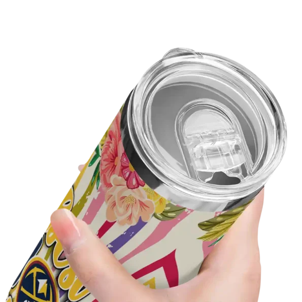 denver nuggets flower cluster skinny tumbler high quality.webp