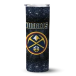 denver nuggets radiant glitter blue skinny tumbler best selling 1.webp