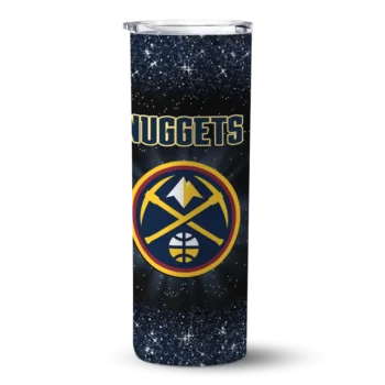 denver nuggets radiant glitter blue skinny tumbler best selling 1.webp