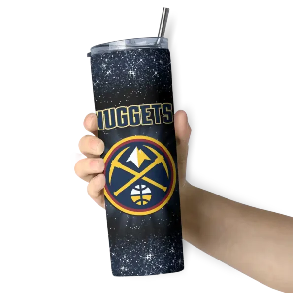 denver nuggets radiant glitter blue skinny tumbler premium grade.webp