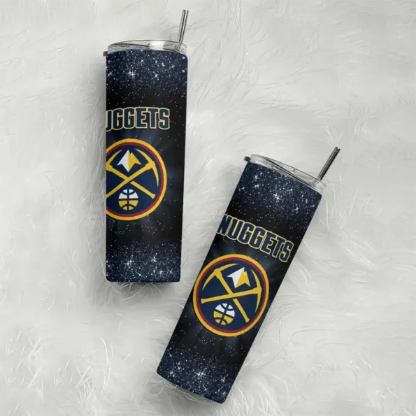 denver nuggets radiant glitter blue skinny tumbler top rated.webp