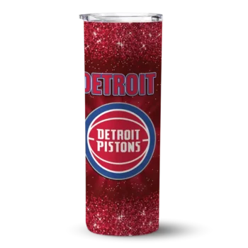 detroit pistons radiant glitter red skinny tumbler best selling 1.webp