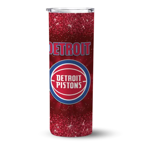 detroit pistons radiant glitter red skinny tumbler best selling 1.webp