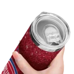 detroit pistons radiant glitter red skinny tumbler best selling 1.webp