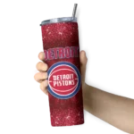 detroit pistons radiant glitter red skinny tumbler best selling 1.webp