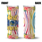 golden state warriors flower cluster skinny tumbler best selling 1.webp