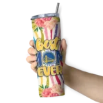 golden state warriors flower cluster skinny tumbler best selling 1.webp