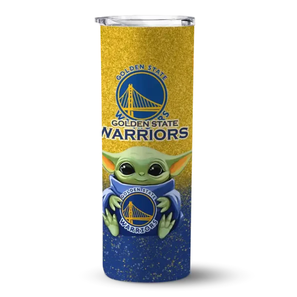 golden state warriors yoda smile blue skinny tumbler best selling 1.webp