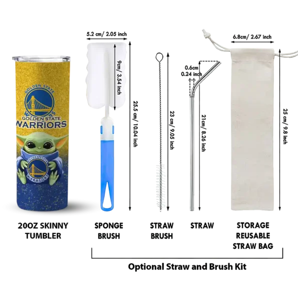 golden state warriors yoda smile blue skinny tumbler new arrival 1.webp