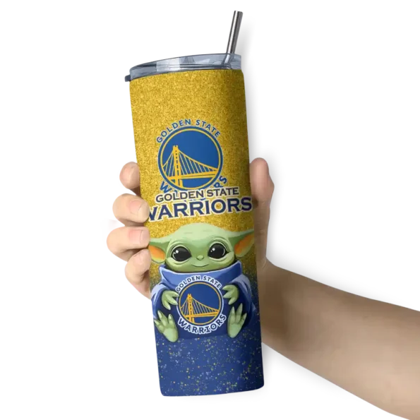 golden state warriors yoda smile blue skinny tumbler premium grade 1.webp