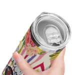 houston rockets flower cluster skinny tumbler best selling 1.webp