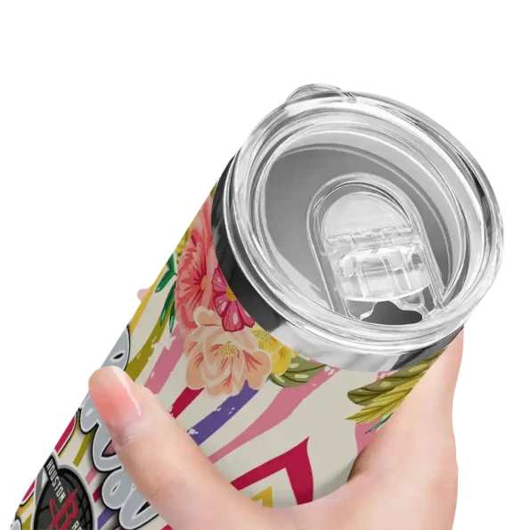 houston rockets flower cluster skinny tumbler high quality.webp