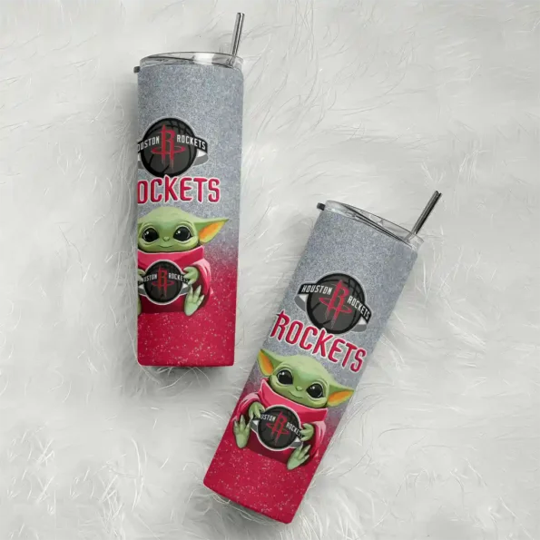 houston rockets yoda smile red skinny tumbler top rated.webp