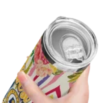 indiana pacers flower cluster skinny tumbler best selling 1.webp
