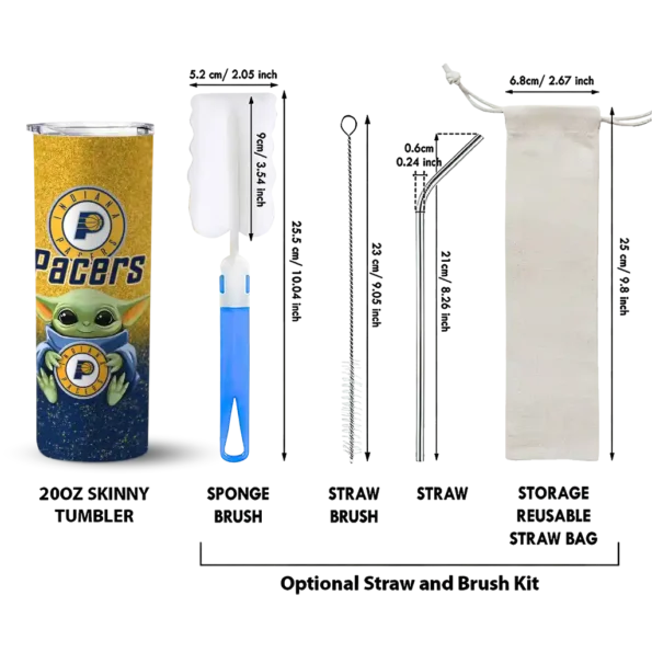 indiana pacers yoda smile blue skinny tumbler new arrival.webp